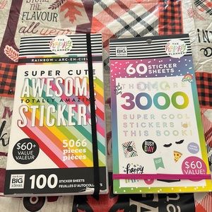 2 mega sticker books- Happy Planner